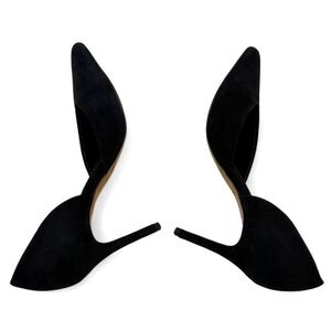Vince Black Suede D’Orsay Heels | Made in Italy | Size 6.5- Minimalist-Clean